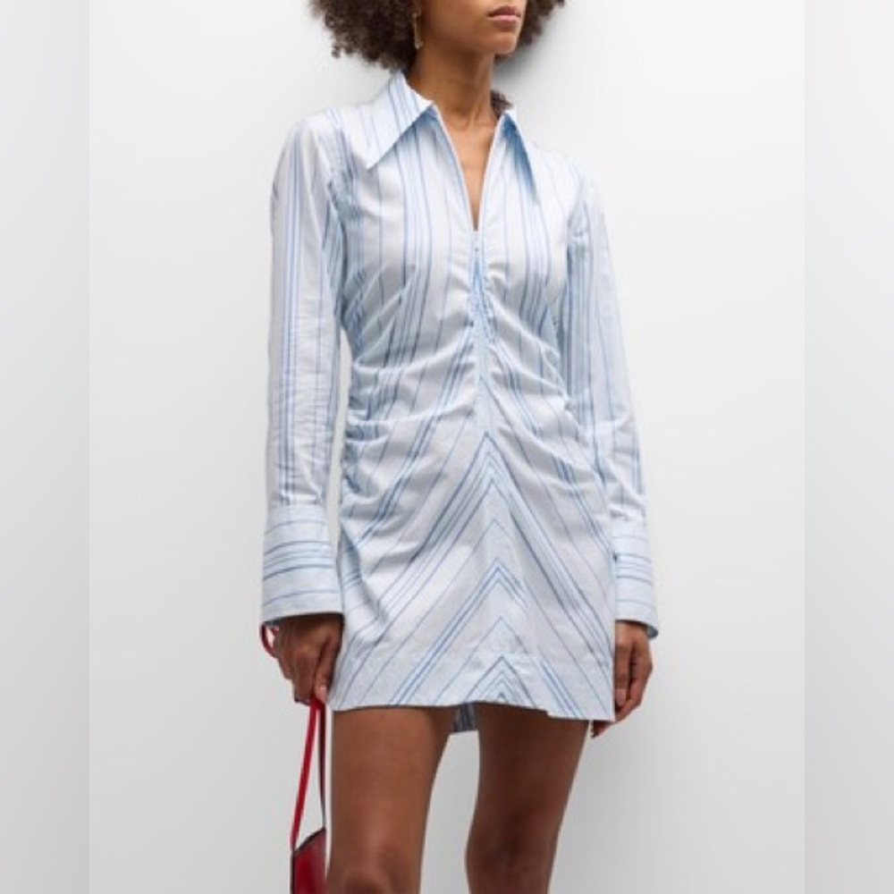 Ganni dress (in navy stripe)